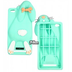 Чехол для Xiaomi Redmi 3, 3D Moschino Кролик, зеленый