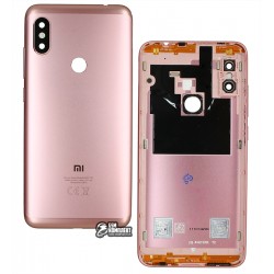 Задня панель корпусу Xiaomi Redmi Note 6 Pro, рожевий колір