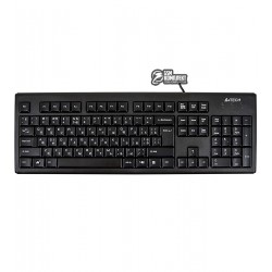 Клавиатура A4Tech KR-83, USB, (Black) X-slim w/UKR Comfort Key