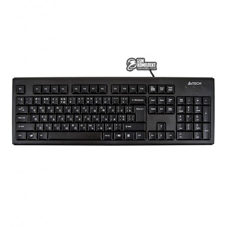 Клавиатура A4Tech KR-83, USB, (Black) X-slim w/UKR Comfort Key