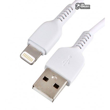 Кабель Lightning - USB, Hoco X20 Flash charged, 3 метра, white