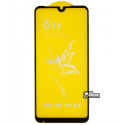 Защитное стекло для Xiaomi Mi Play, 3D, Full Glue, черное Защитное стекло для Xiaomi Mi Play, 3D, Full Glue, черное