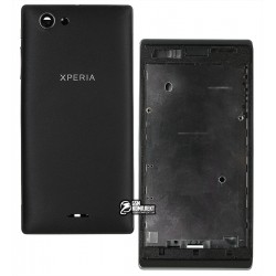 Корпус для Sony ST26i Xperia J, чорний Корпус для Sony ST26i Xperia J, чорний