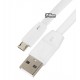 Кабель Micro-USB - USB, Remax Full Speed плоский, 2,4A, 1 метр