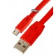 Кабель Micro-USB - USB, Remax Full Speed плоский, 2,4A, 1 метр
