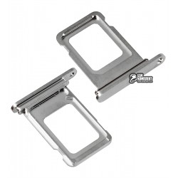 Тримач SIM-карти для Apple iPhone 12 Pro, iPhone 12 Pro Max, сріблястий, Silver Тримач SIM-карти для Apple iPhone 12 Pro, iPhone 12 Pro Max, сріблястий, Silver