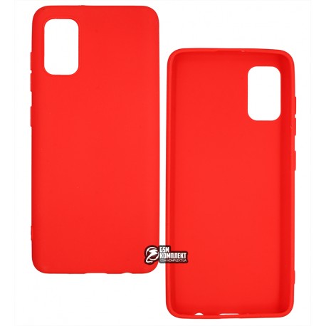 Чехол для Samsung A415 Galaxy A41, TOTO 1mm Matt, силиконовый, красный
