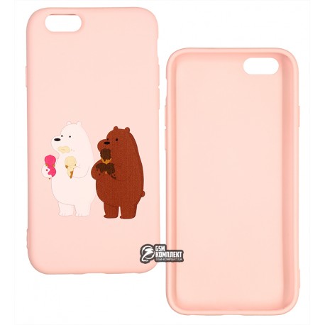 Чехол для Apple iPhone 6 / 6s, Toto Print case, #66 Bear Icecream