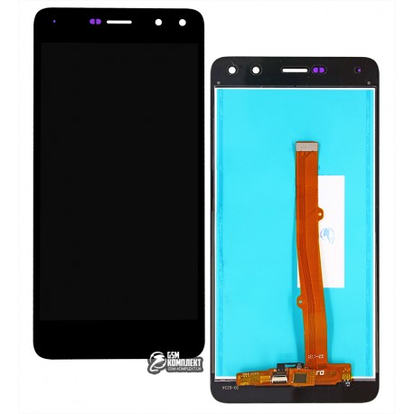 Дисплей Huawei Y5 (2017), Y5 III, черный, с тачскрином, High Copy, MYA-U29/MYA-L02/MYA-L22