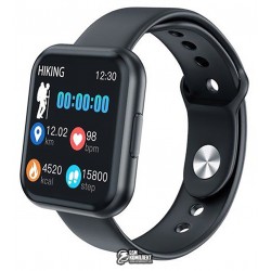 Фітнес браслет Apple band T88, голосовий виклик, два ремінця, чорний