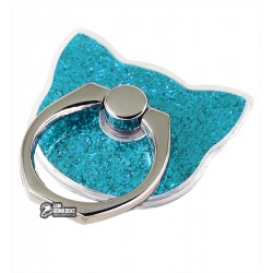 Кільце держатель Gold Crown Shining Kitty (blue)