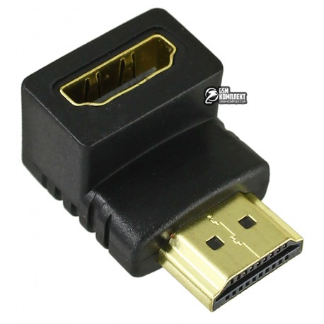 Перехідник кутовий вертикальний, штекер HDMI - роз'єм HDMI, Cablexpert A-HDMI270-FML, 270 градусів