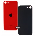 Задняя панель корпуса iPhone SE 2020, красный, без снятия рамки камеры, big hole