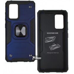 Чехол для Samsung A525 Galaxy A52, Hard Defence, пластик-силикон, темно-синий