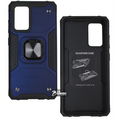 Чехол для Samsung A525 Galaxy A52, Hard Defence, пластик-силикон, темно-синий Чехол для Samsung A525 Galaxy A52, Hard Defence, пластик-силикон, темно-синий