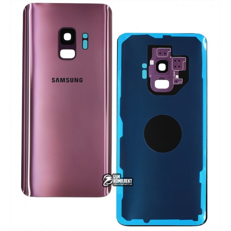 Задня панель корпусу для Samsung G960F Galaxy S9, фіолетова, зі склом камери, повна збірка, оригінал (PRC), lilac purple