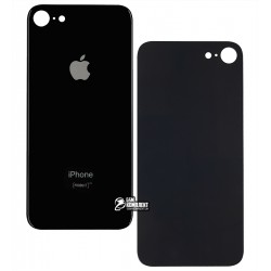 Задня панель корпуса для Apple iPhone 8, чорний, без снятия рамки камеры, big hole Задня панель корпуса для Apple iPhone 8, чорний, без снятия рамки камеры, big hole
