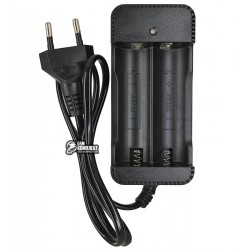 Зарядний пристрій для 2-х акумуляторів 18650 зі світлодіодною індикацією, 220V