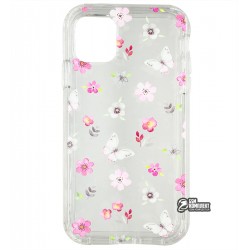 Чохол для Apple iPhone 11, Spring Flowers, прозорий силікон, flowers and butterflies