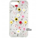Чехол для Apple iPhone 7 Plus, iPhoine 8 Plus, Spring Flowers, прозрачный силикон, wildflower