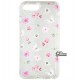 Чехол для Apple iPhone 7 Plus, iPhoine 8 Plus, Spring Flowers, прозрачный силикон, flowers and butterflies
