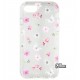 Чехол для Apple iPhone 7, iPhoine 8, iPhone SE 2020, Spring Flowers, прозрачный силикон, flowers and butterflies