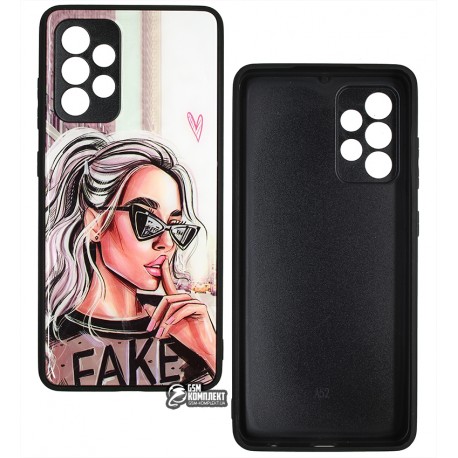 Чехол для Samsung A525 Galaxy A52, Ladies Fake Prism, пластик-силикон Чехол для Samsung A525 Galaxy A52, Ladies Fake Prism, пластик-силикон