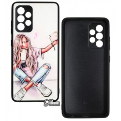 Чехол для Samsung A525 Galaxy A52, Ladies Selfie Prism, пластик-силикон