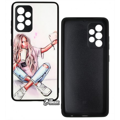 Чехол для Samsung A525 Galaxy A52, Ladies Selfie Prism, пластик-силикон Чехол для Samsung A525 Galaxy A52, Ladies Selfie Prism, пластик-силикон