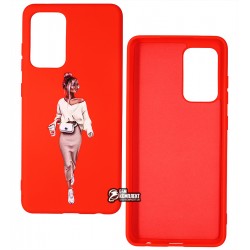 Чохол для Samsung A525 Galaxy A52, ART Lady red, силіконовий Чохол для Samsung A525 Galaxy A52, ART Lady red, силіконовий