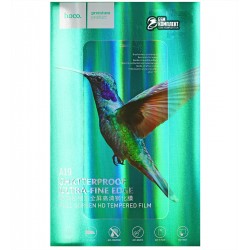 Защитное стекло для iPhone 12 mini, Hoco Shatterproof edge HD tempered film, черное