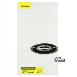 Защитное стекло для iPhone 12 mini, Baseus Full-frame Lens Film (2шт), прозрачное