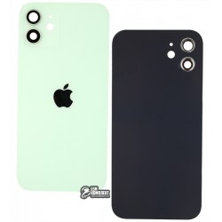 Задня панель корпусу для Apple iPhone 12, зелений, зі склом камери, small hole Задня панель корпусу для Apple iPhone 12, зелений, зі склом камери, small hole