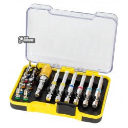 Набір біт з адаптером Sigma в кейсі, 19 шт, S2 Chrome, 4013801