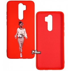 Чехол для Xiaomi Redmi Note 8 Pro, ART Lady Red, силиконовый
