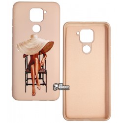 Чохол для Xiaomi Redmi Note 9, Redmi 10X, ART Lady with Hat, силіконовий