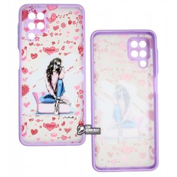 Чохол для Samsung A125 Galaxy A12, WAVE Cartoon, пластик-силікон, heart overload