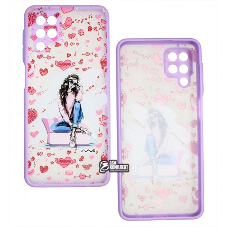Чехол для Samsung A125 Galaxy A12, WAVE Cartoon, пластик-силикон, heart overload Чехол для Samsung A125 Galaxy A12, WAVE Cartoon, пластик-силикон, heart overload