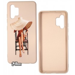 Чохол для Samsung A325 Galaxy A32, ART Lady with Hat, силіконовий Чохол для Samsung A325 Galaxy A32, ART Lady with Hat, силіконовий