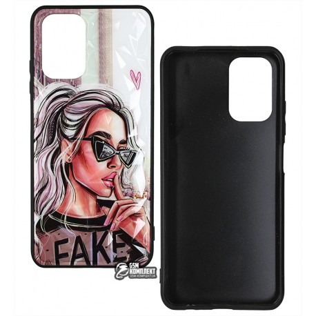 Чехол для Xiaomi Redmi Note 10, Ladies Fake Prism, пластик-силикон Чехол для Xiaomi Redmi Note 10, Ladies Fake Prism, пластик-силикон