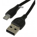 Кабель Micro-USB - USB, Remax Lesu Pro Data RC-160m, силиконовый, черный