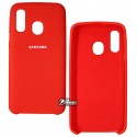 Чехол для Samsung A405F Galaxy A40 (2019), Silicone case, красный
