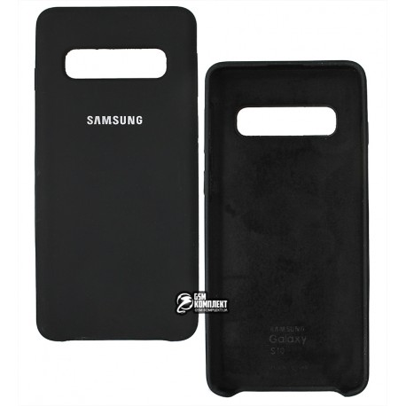 Чехол для Samsung G973 Galaxy S10 (2019), Silicone case, черный Чехол для Samsung G973 Galaxy S10 (2019), Silicone case, черный
