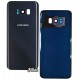 Задня панель корпусу для Samsung G955F Galaxy S8 Plus, фіолетова, сірий колір, зі склом камери, повна збірка, оригінал (PRC), orchid gray