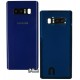 Задня панель корпусу для Samsung N950F Galaxy Note 8, синій колір, зі склом камери, повна збірка, оригінал (PRC), deep sea blue