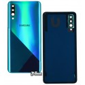 Задня панель корпусу для Samsung A307F / DS Galaxy A30s, зелений, зі склом камери, Prism Crush Green