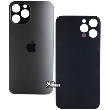 Задня панель корпусу для Apple iPhone 12 Pro Max, сірий, без зняття рамки камери, big hole, Graphite