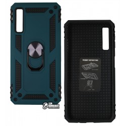Чехол для Samsung A750 Galaxy A7 (2018), Antishock, силиконовый, с кольцом держателем