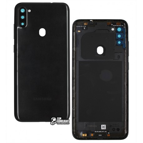 Задняя панель корпуса для Samsung M115 Galaxy M11, черный