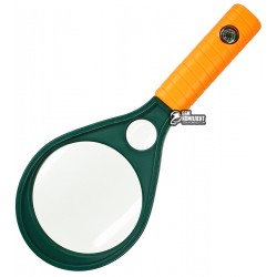 Лупа ручная с оранжевой ручкой Ø90 мм Лупа ручная с оранжевой ручкой Ø90 мм